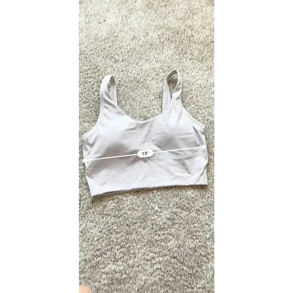 Womens Stretch Scoop Neck Sleeveless Padded Yoga Running Gym Crop Tank Medium - Picture 9 of 9